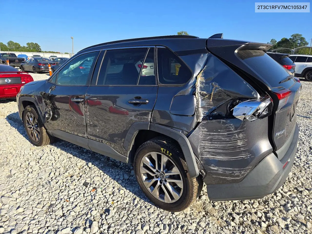 2021 TOYOTA RAV 4 VIN 2T3C1RFV7MC105347 — фото 2