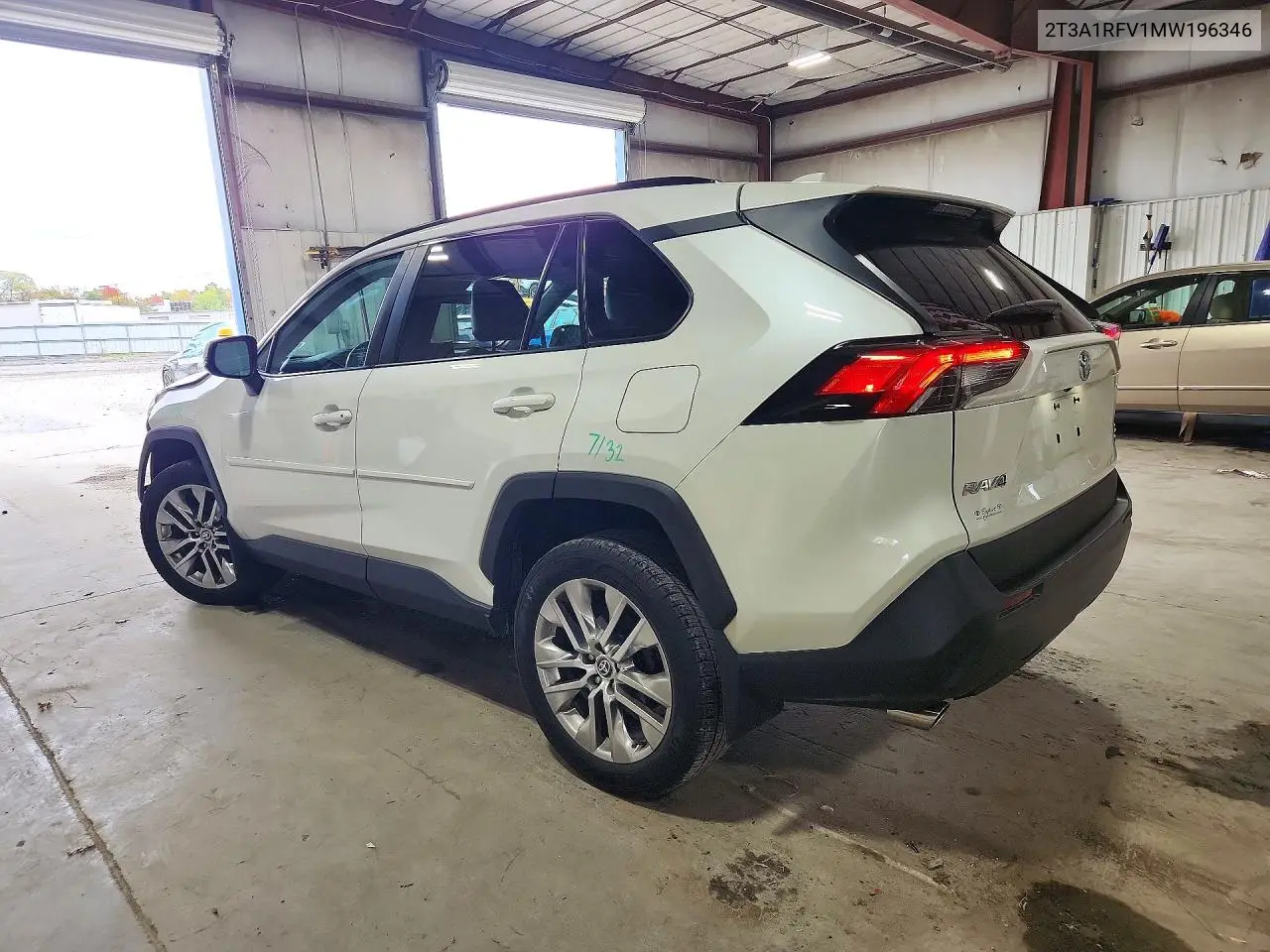 2021 TOYOTA RAV 4 VIN 2T3A1RFV1MW196346 — фото 2