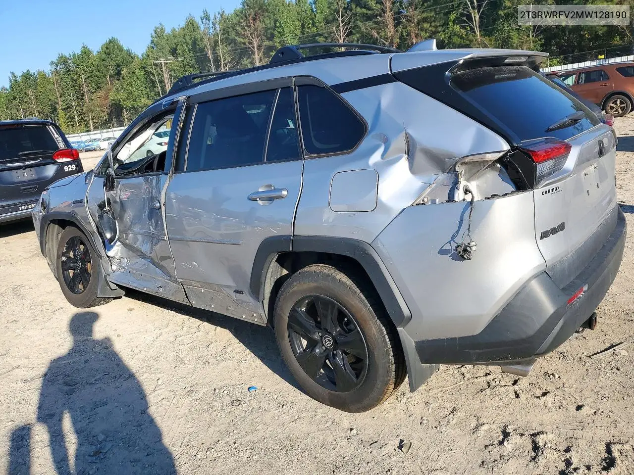 2021 TOYOTA RAV 4 VIN 2T3RWRFV2MW128190 — фото 2