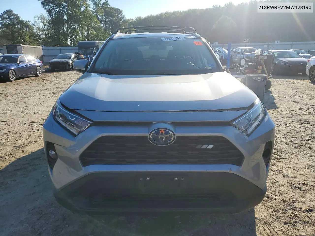 2021 TOYOTA RAV 4 VIN 2T3RWRFV2MW128190 — фото 5