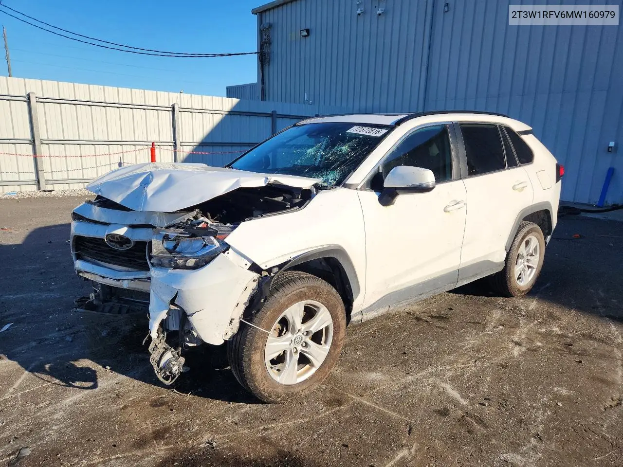 TOYOTA RAV 4 2021, VIN 2T3W1RFV6MW160979