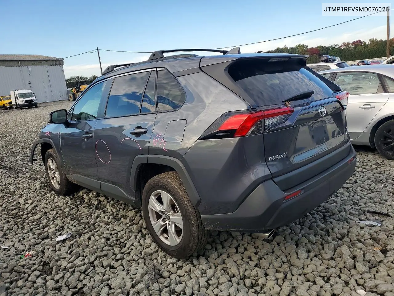2021 TOYOTA RAV 4 VIN JTMP1RFV9MD076026 — фото 2
