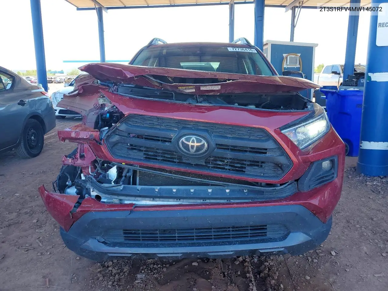 2021 TOYOTA RAV 4 VIN 2T3S1RFV4MW145072 — фото 5