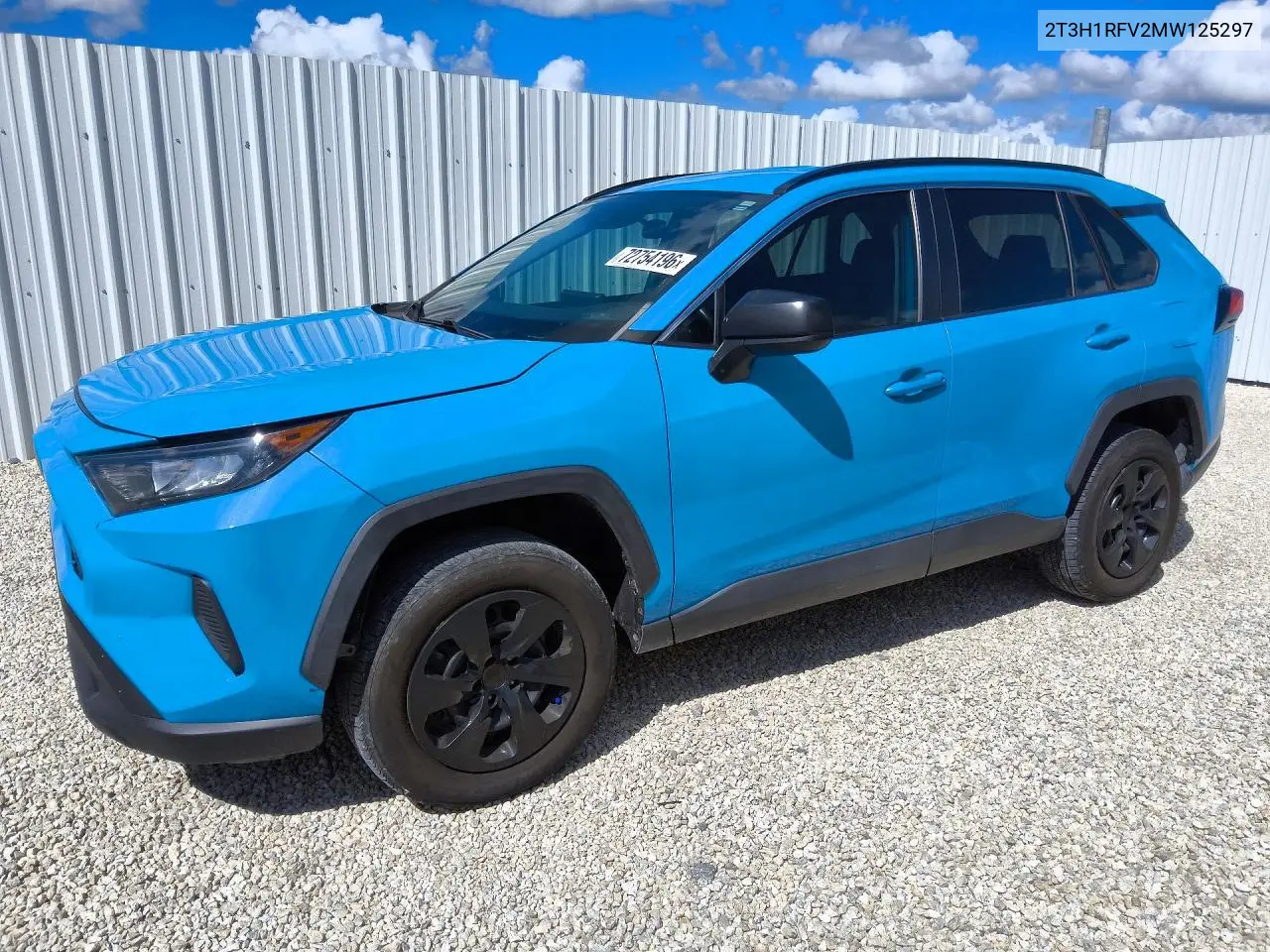 TOYOTA RAV 4 2021, VIN 2T3H1RFV2MW125297