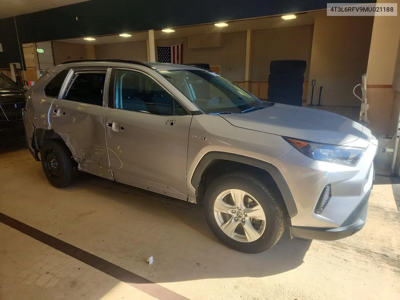 2021 TOYOTA RAV 4 VIN 4T3L6RFV9MU021188 — фото 4