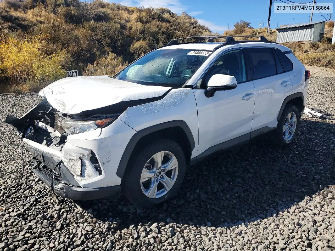 TOYOTA RAV 4 2021, VIN 2T3P1RFV4MC158864