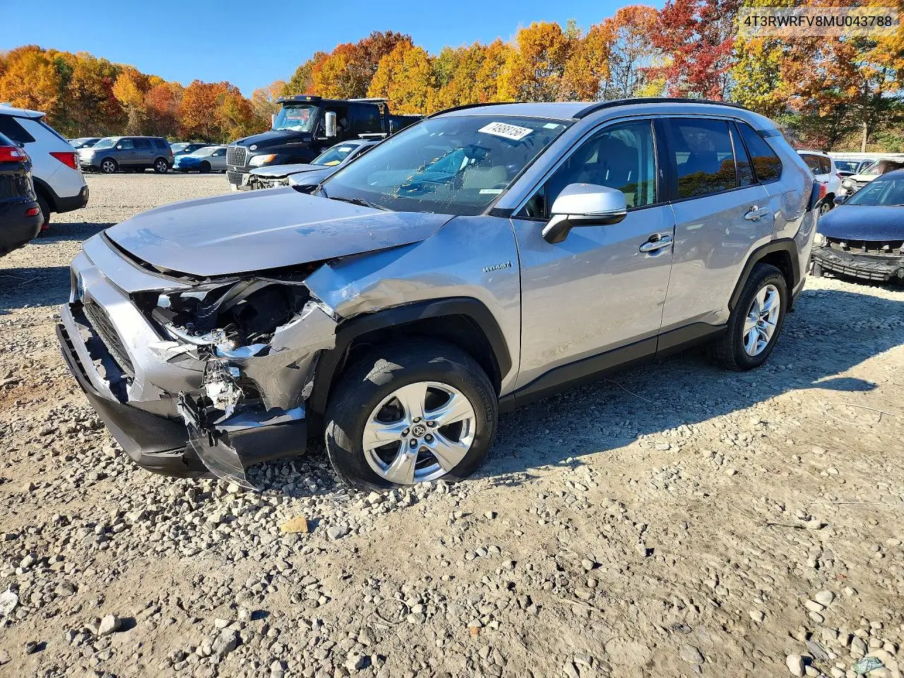 TOYOTA RAV 4 2021, VIN 4T3RWRFV8MU043788