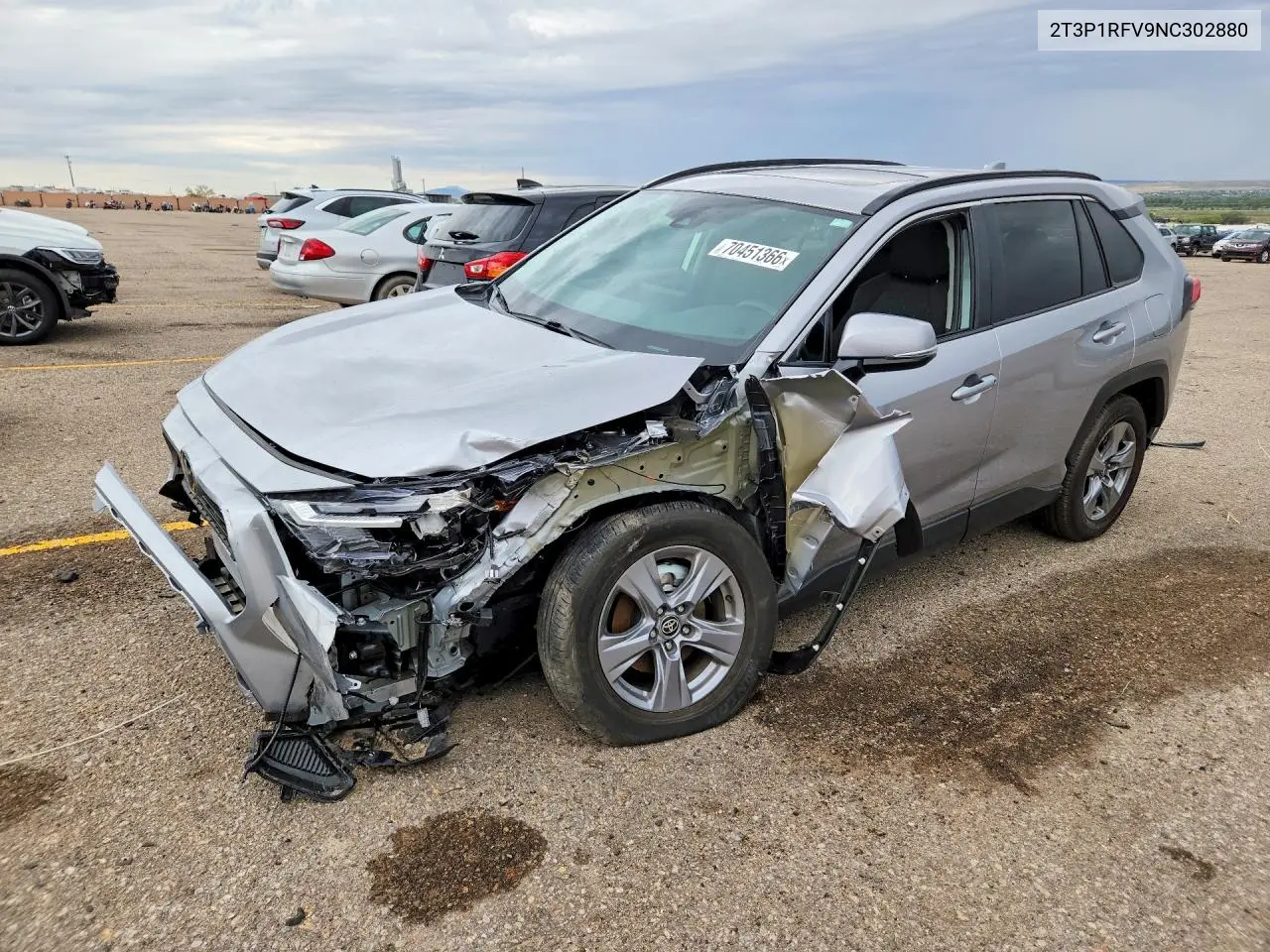 TOYOTA RAV 4 2022, VIN 2T3P1RFV9NC302880