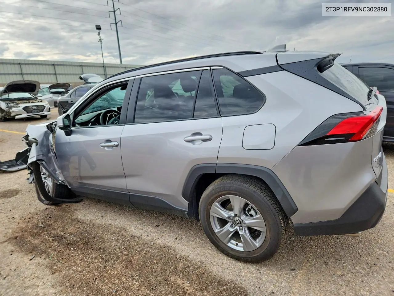 2022 TOYOTA RAV 4 VIN 2T3P1RFV9NC302880 — фото 2