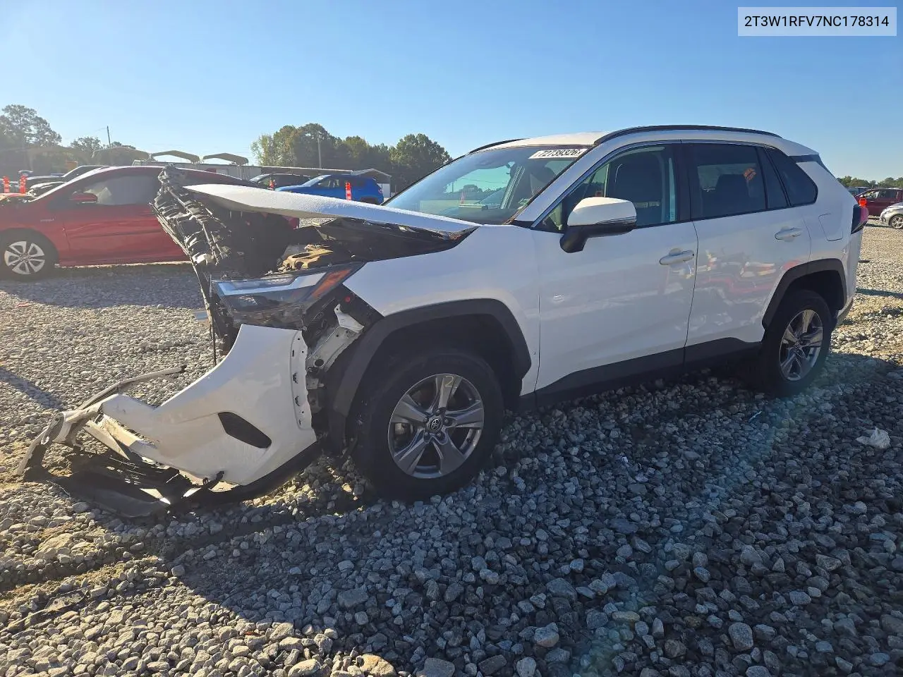 TOYOTA RAV 4 2022, VIN 2T3W1RFV7NC178314