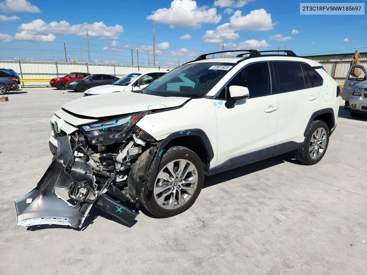 TOYOTA RAV 4 2022, VIN 2T3C1RFV5NW185697