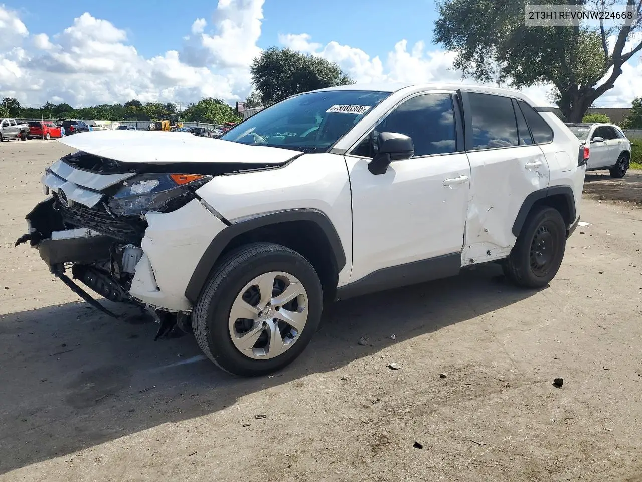 TOYOTA RAV 4 2022, VIN 2T3H1RFV0NW224668