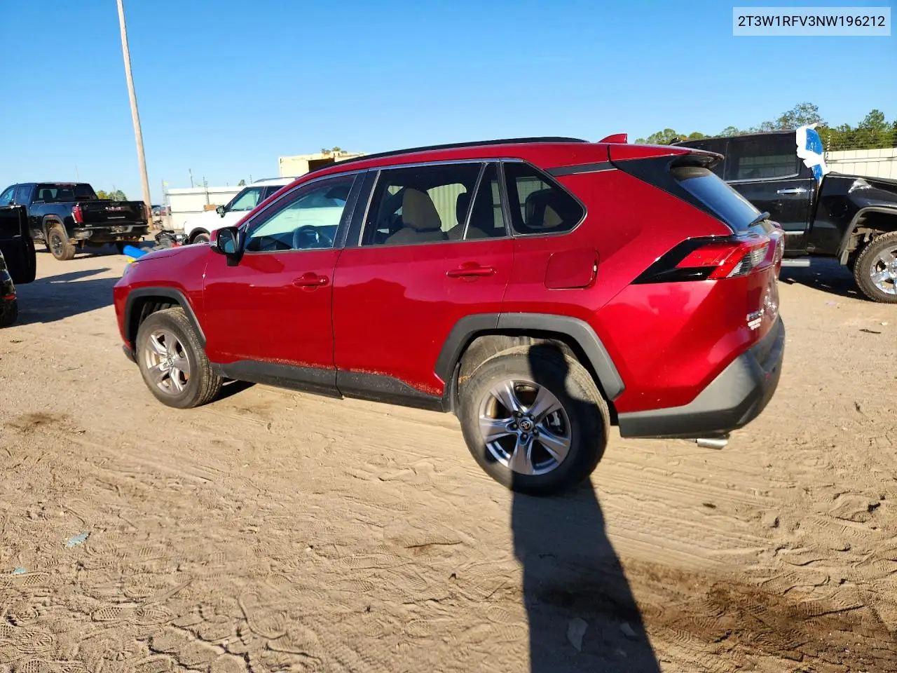 2022 TOYOTA RAV 4 VIN 2T3W1RFV3NW196212 — фото 2