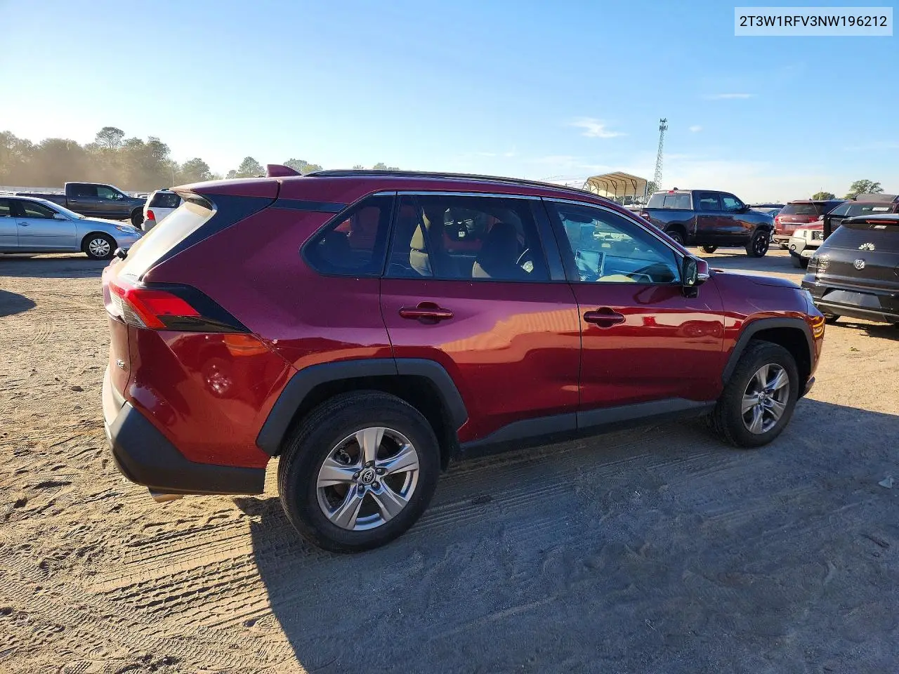 2022 TOYOTA RAV 4 VIN 2T3W1RFV3NW196212 — фото 3