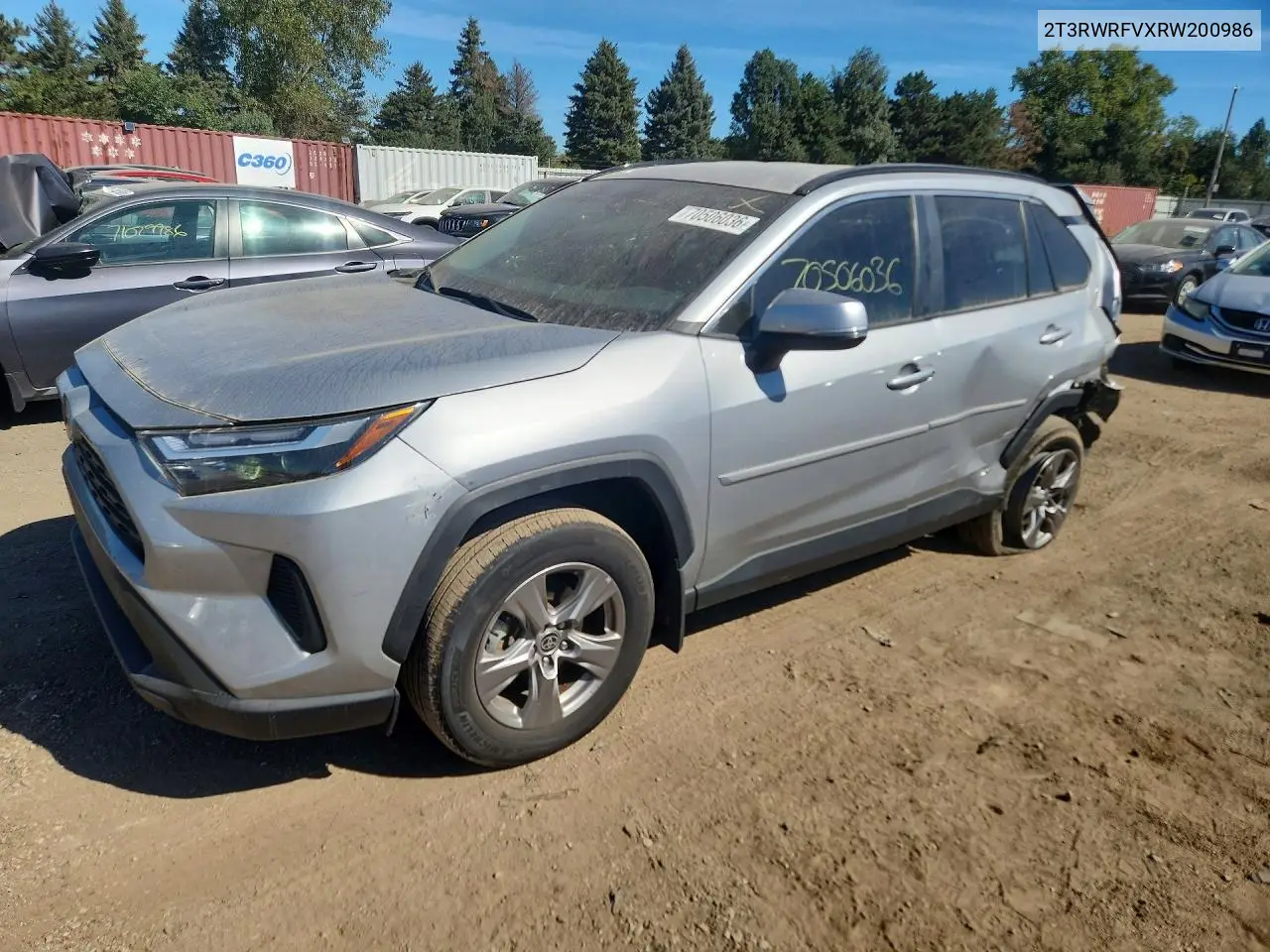 TOYOTA RAV 4 2024, VIN 2T3RWRFVXRW200986