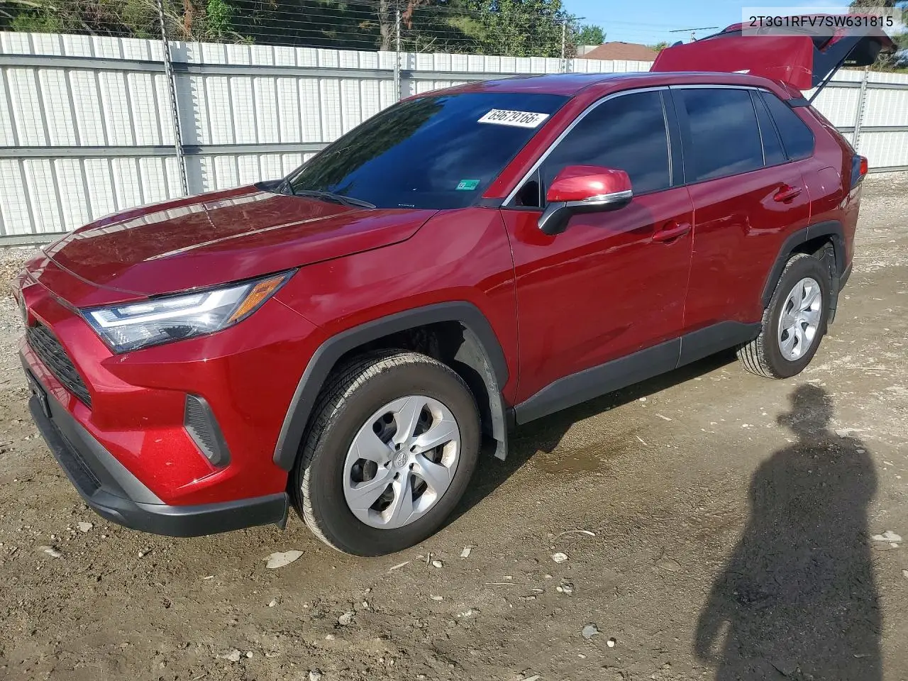 TOYOTA RAV 4 2025, VIN 2T3G1RFV7SW631815