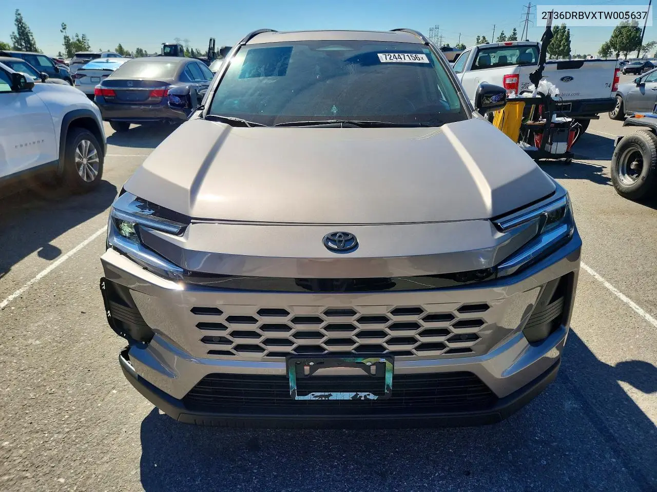 2026 TOYOTA RAV 4 VIN 2T36DRBVXTW005637 — фото 5
