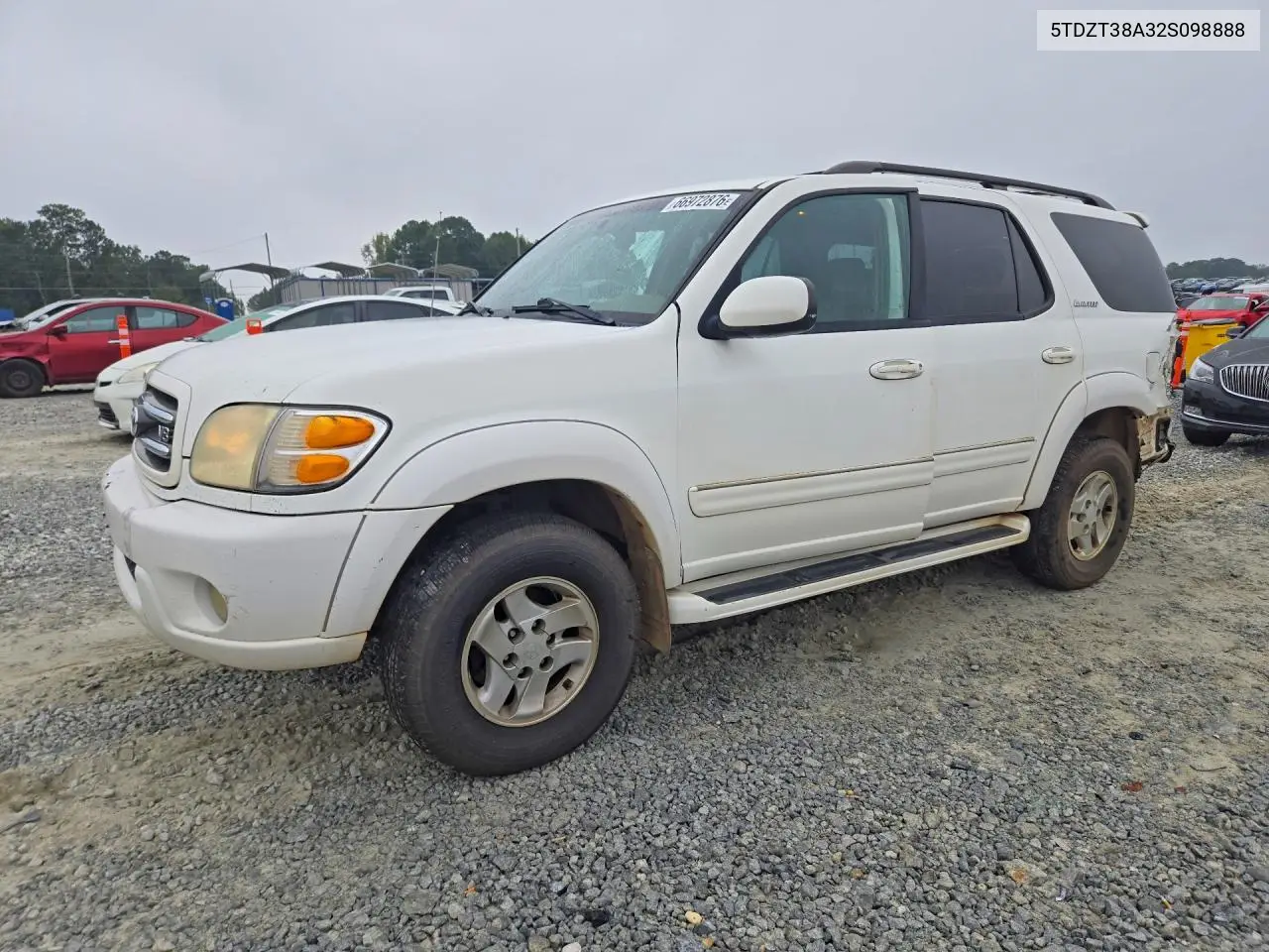 TOYOTA SEQUOIA 2002, VIN 5TDZT38A32S098888