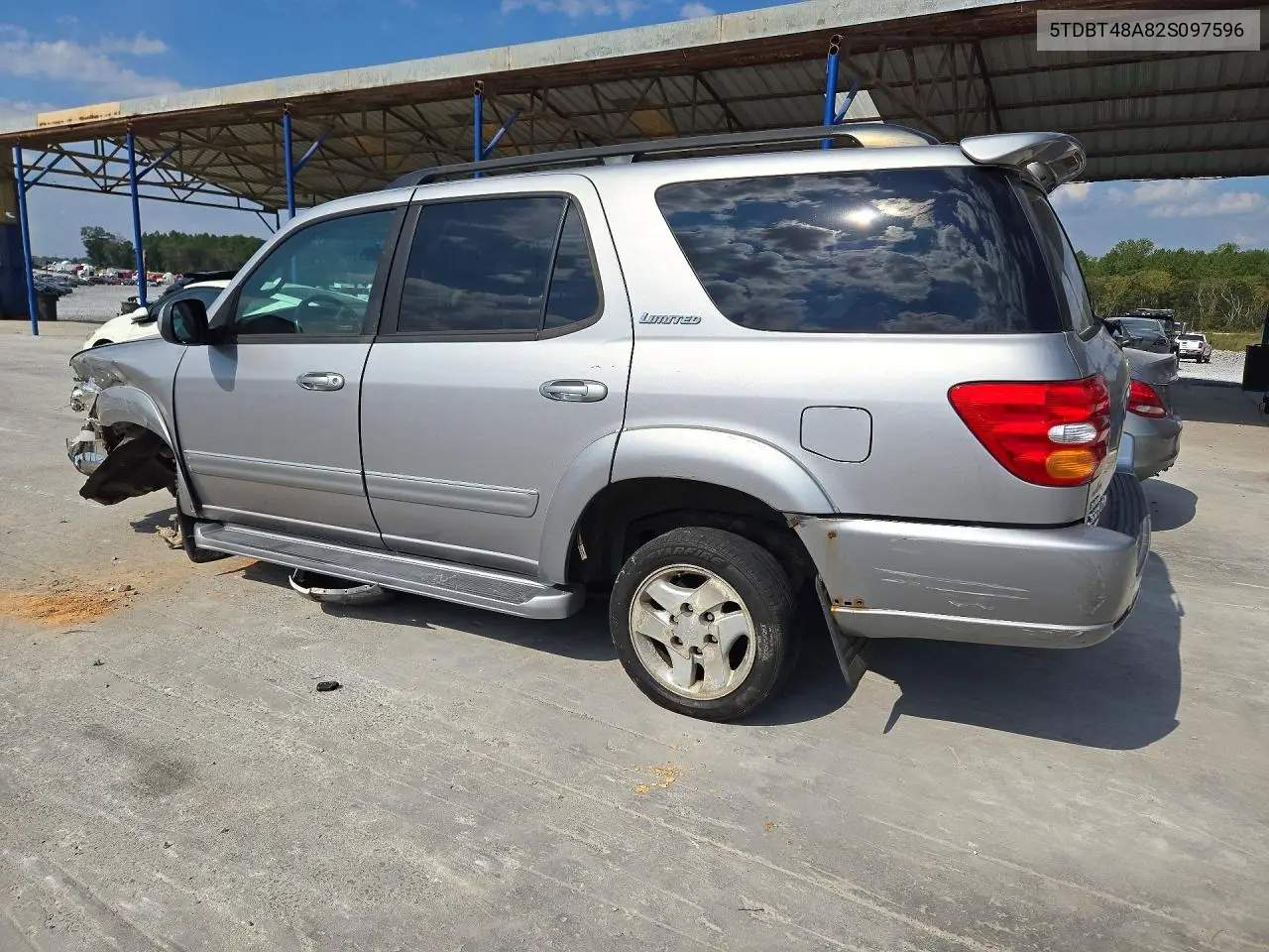 2002 TOYOTA SEQUOIA VIN 5TDBT48A82S097596 — фото 2