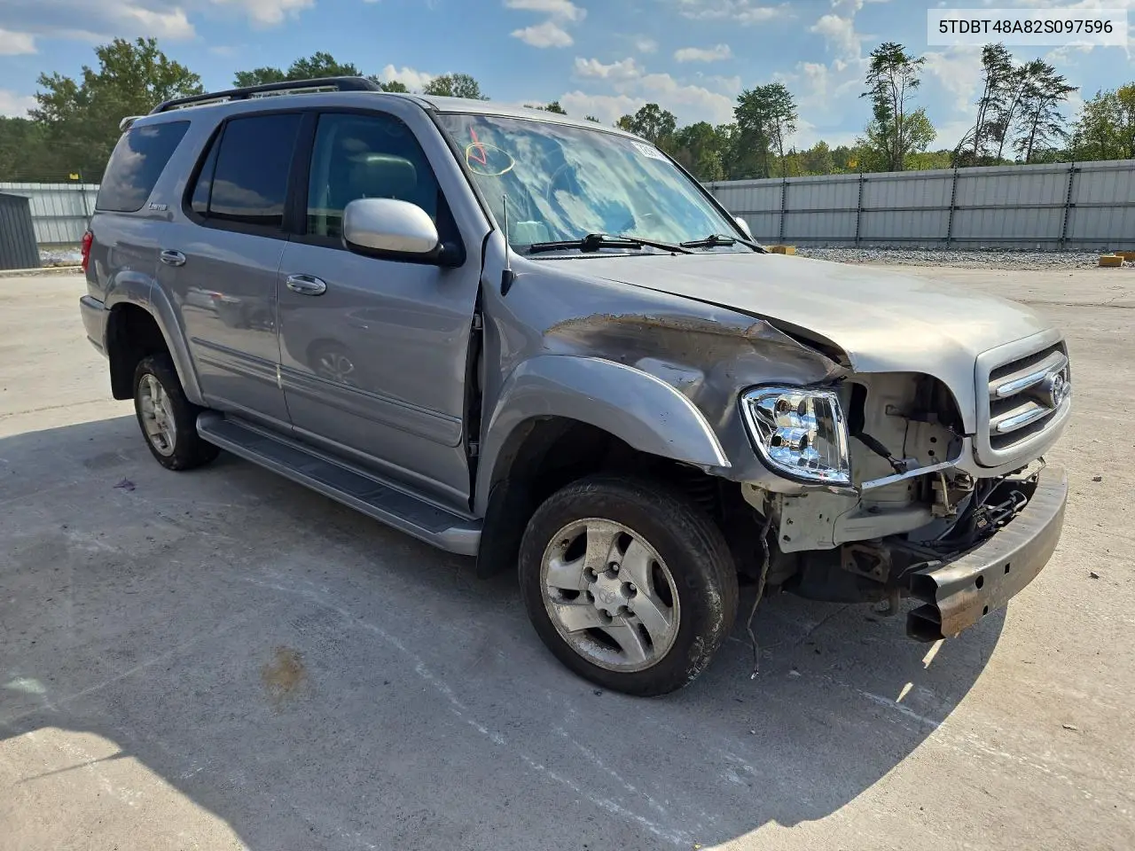 2002 TOYOTA SEQUOIA VIN 5TDBT48A82S097596 — фото 4