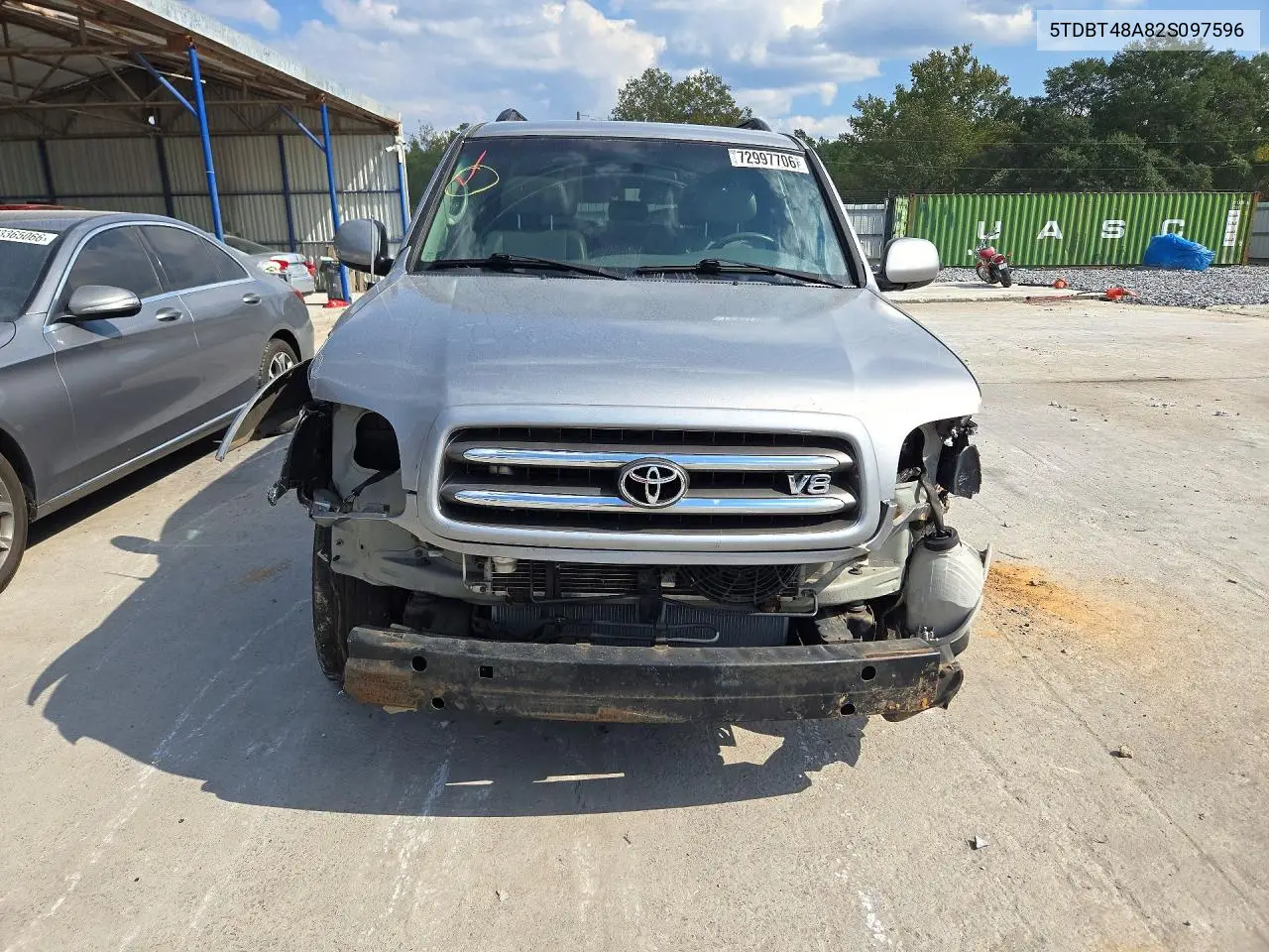 2002 TOYOTA SEQUOIA VIN 5TDBT48A82S097596 — фото 5