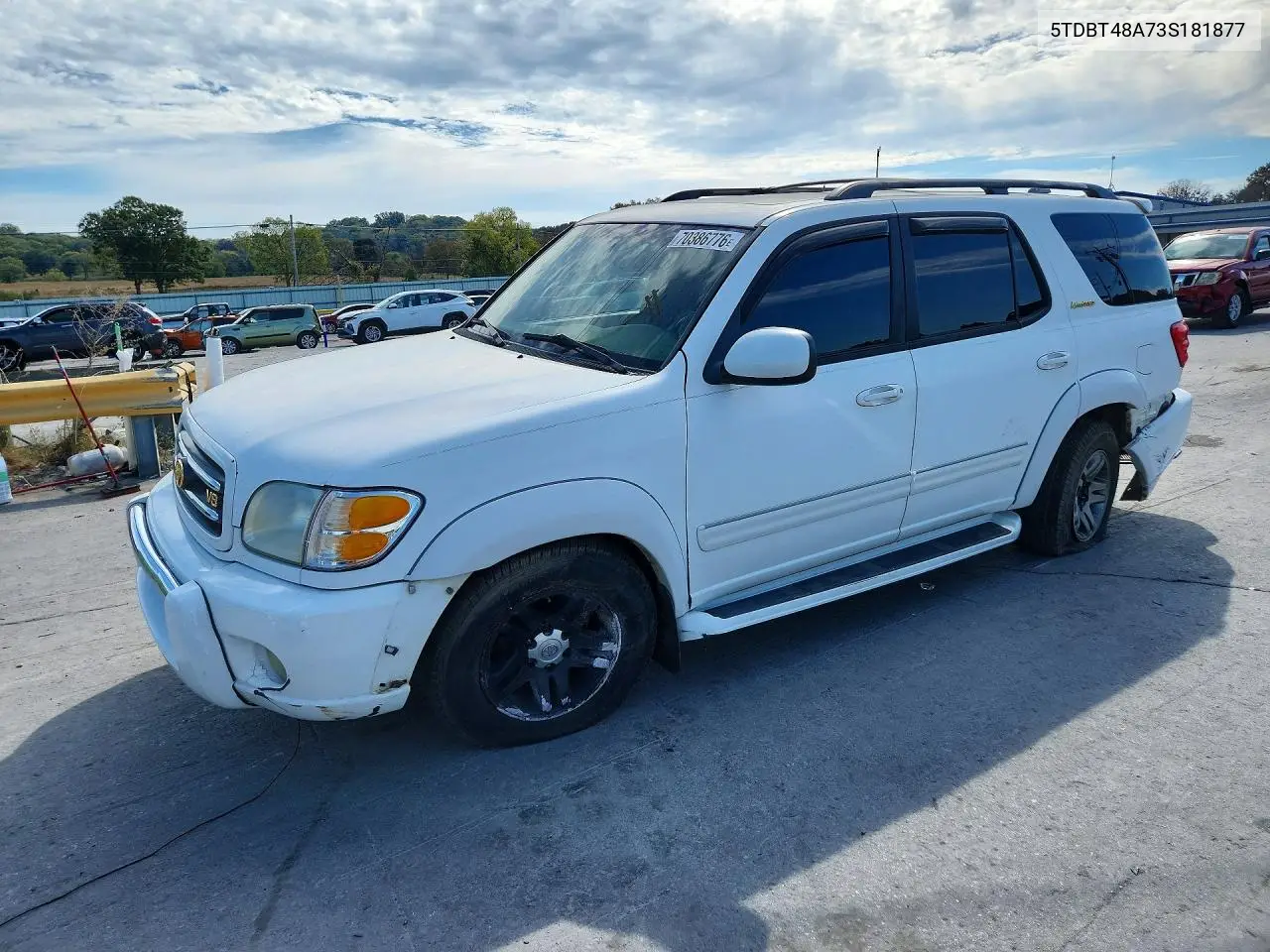 TOYOTA SEQUOIA 2003, VIN 5TDBT48A73S181877