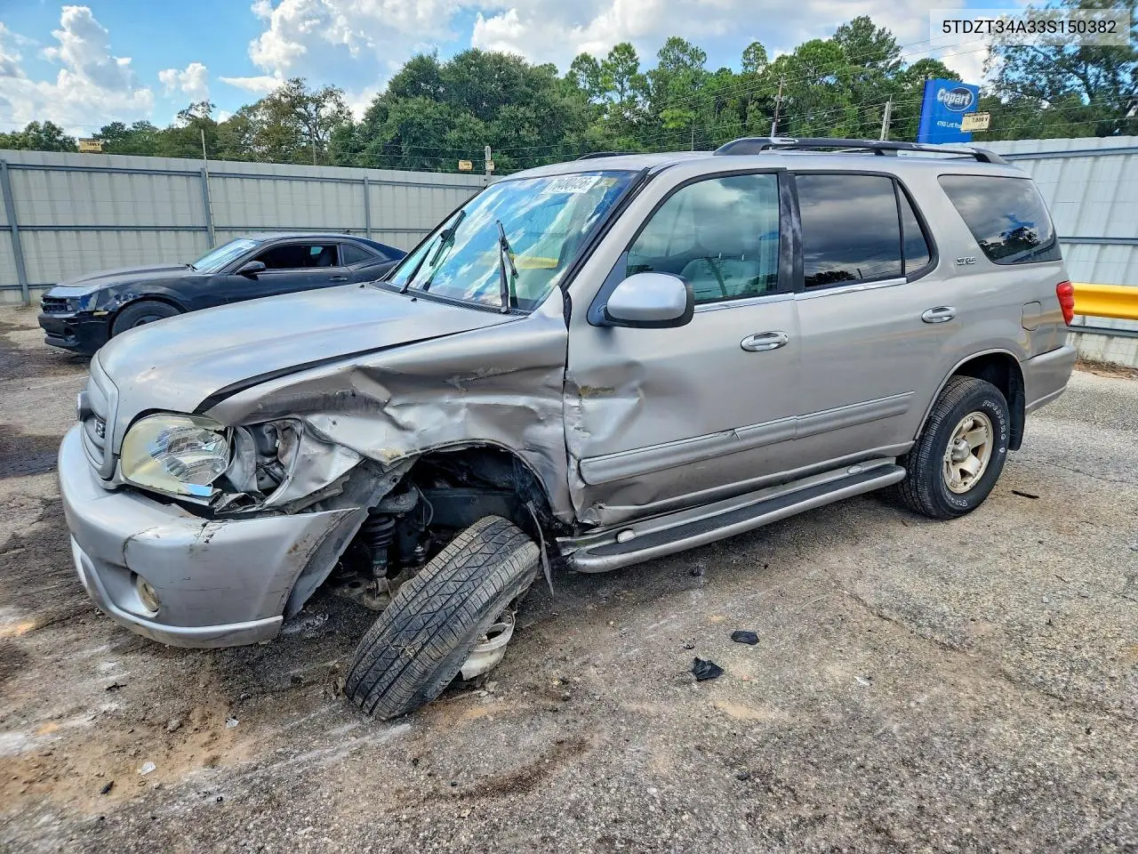 TOYOTA SEQUOIA 2003, VIN 5TDZT34A33S150382