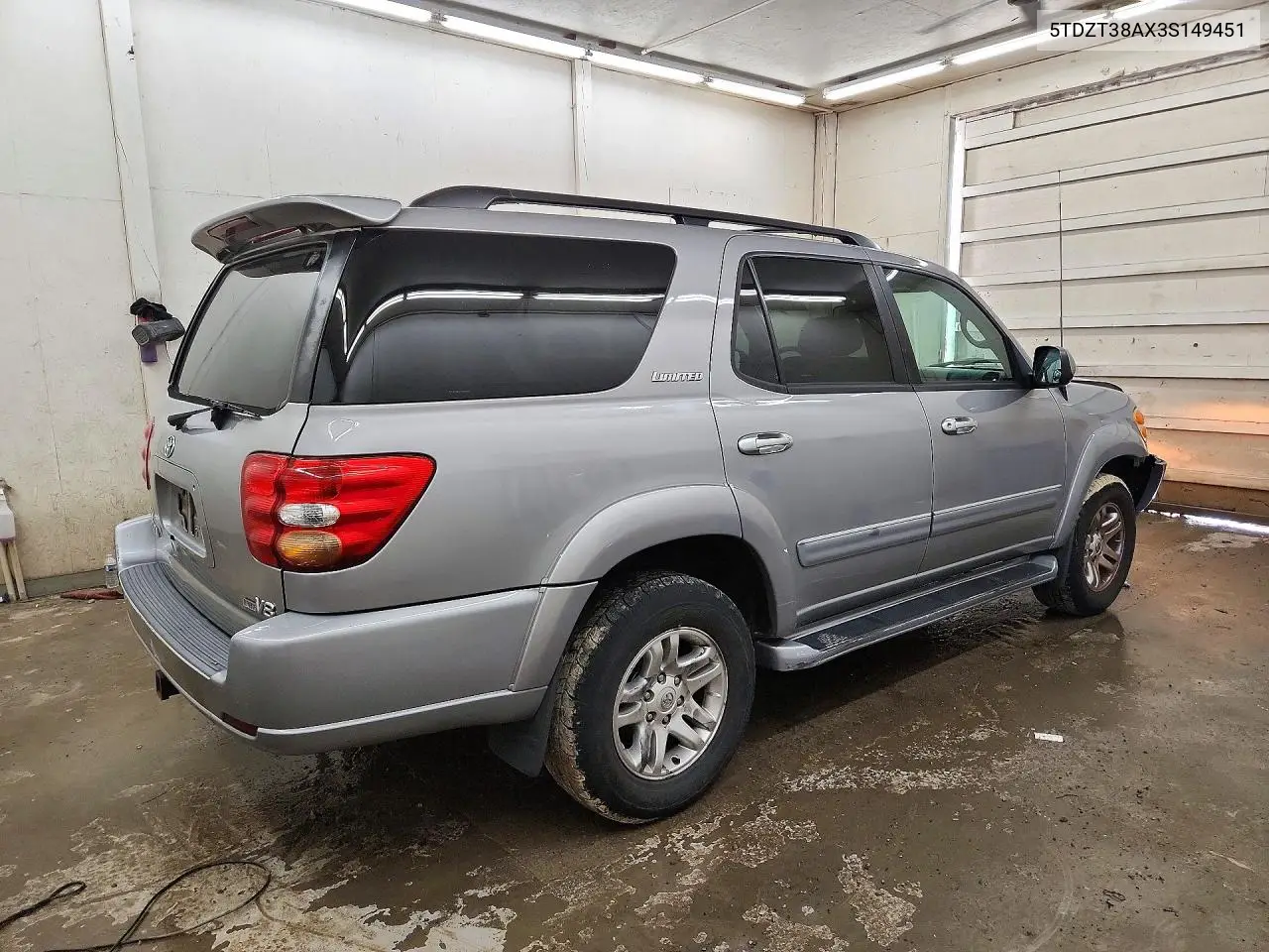2003 TOYOTA SEQUOIA VIN 5TDZT38AX3S149451 — фото 3