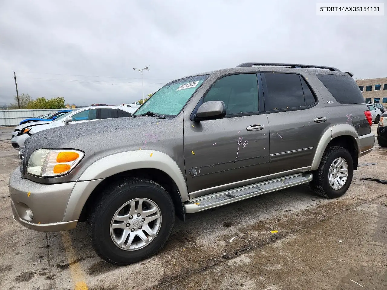 TOYOTA SEQUOIA 2003, VIN 5TDBT44AX3S154131