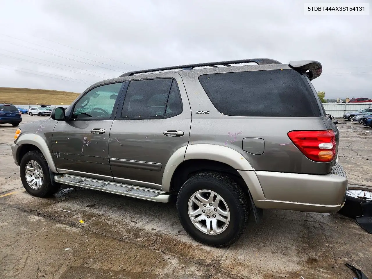2003 TOYOTA SEQUOIA VIN 5TDBT44AX3S154131 — фото 2