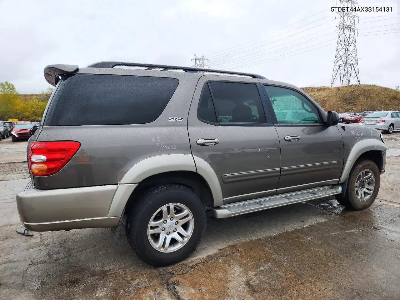 2003 TOYOTA SEQUOIA VIN 5TDBT44AX3S154131 — фото 3