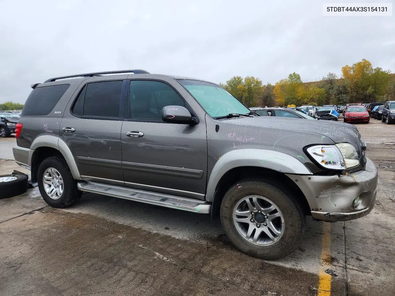 2003 TOYOTA SEQUOIA VIN 5TDBT44AX3S154131 — фото 4