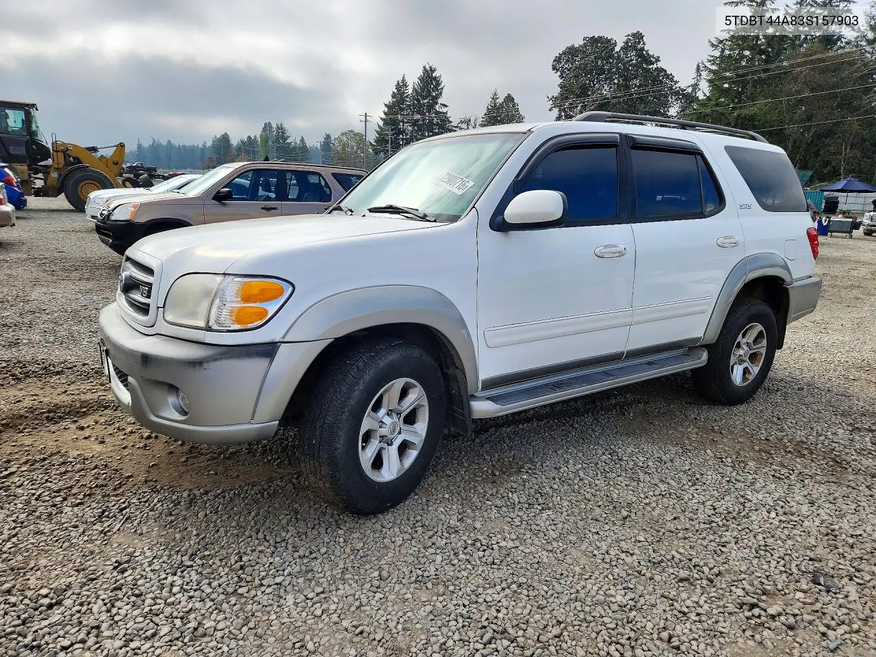 TOYOTA SEQUOIA 2003, VIN 5TDBT44A83S157903