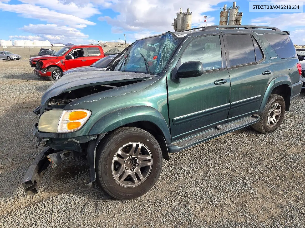 TOYOTA SEQUOIA 2004, VIN 5TDZT38A04S218634