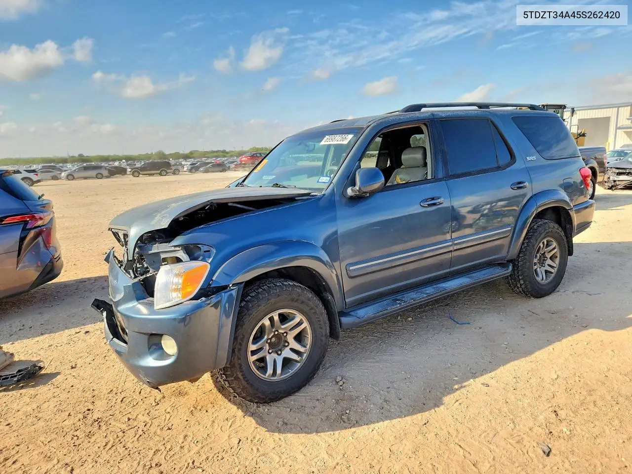 TOYOTA SEQUOIA 2005, VIN 5TDZT34A45S262420