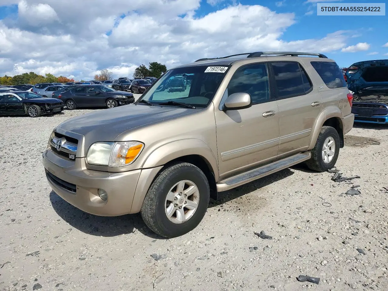 TOYOTA SEQUOIA 2005, VIN 5TDBT44A55S254222