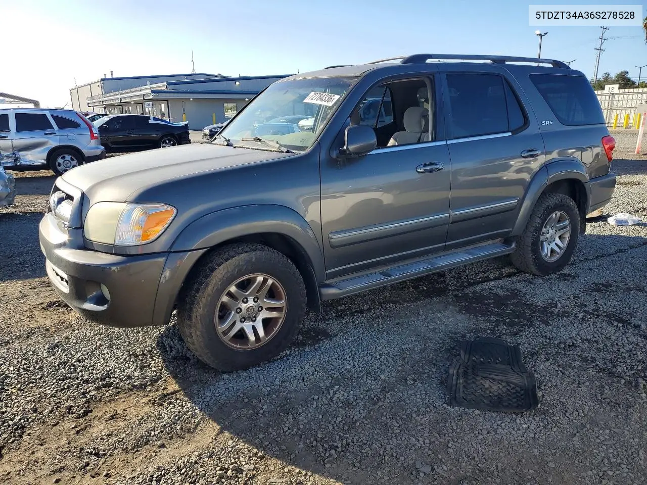 TOYOTA SEQUOIA 2006, VIN 5TDZT34A36S278528