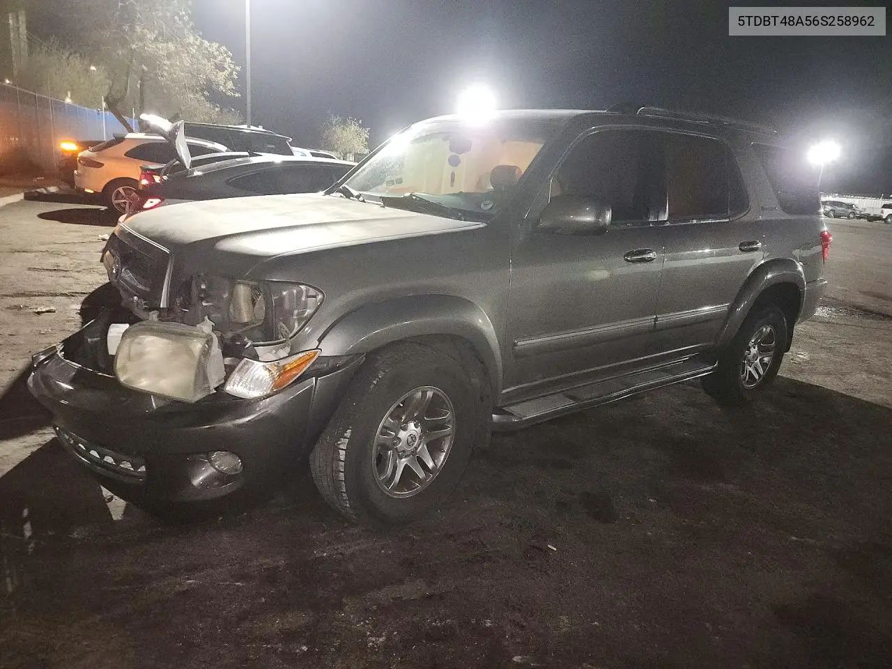 TOYOTA SEQUOIA 2006, VIN 5TDBT48A56S258962
