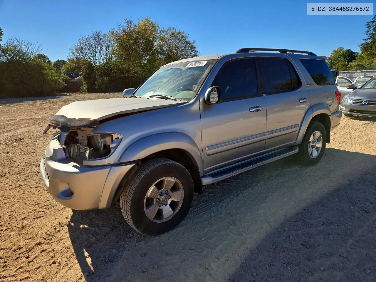 TOYOTA SEQUOIA 2006, VIN 5TDZT38A46S276572