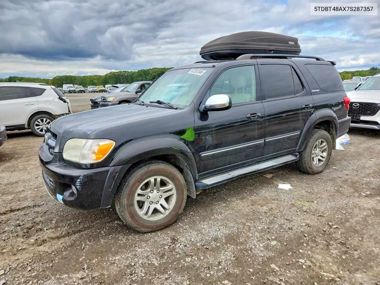 TOYOTA SEQUOIA 2007, VIN 5TDBT48AX7S287357