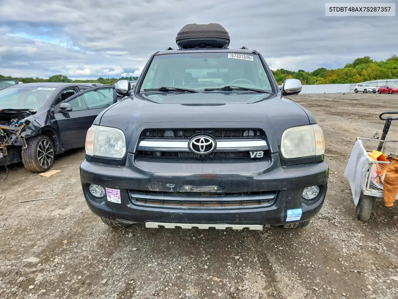2007 TOYOTA SEQUOIA VIN 5TDBT48AX7S287357 — фото 5