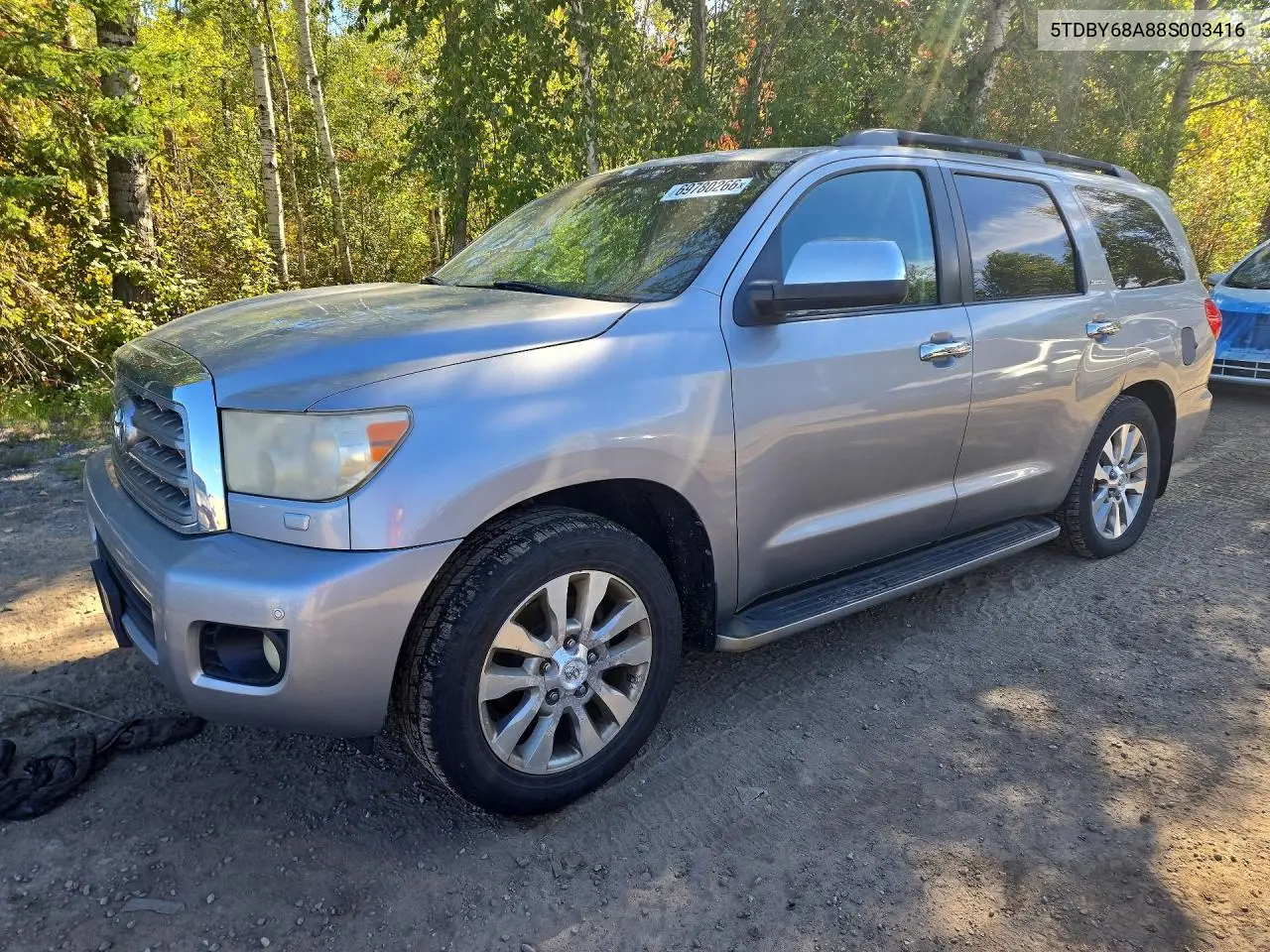 TOYOTA SEQUOIA 2008, VIN 5TDBY68A88S003416