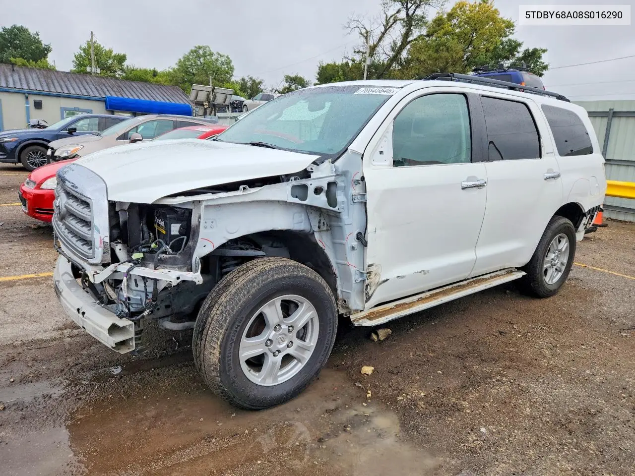 TOYOTA SEQUOIA 2008, VIN 5TDBY68A08S016290