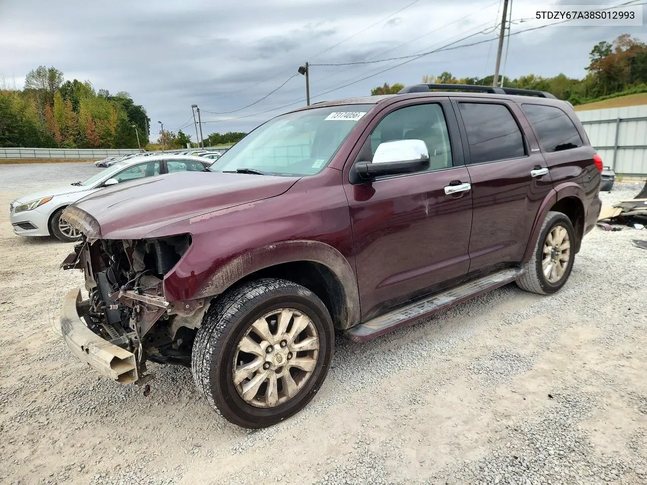 TOYOTA SEQUOIA 2008, VIN 5TDZY67A38S012993