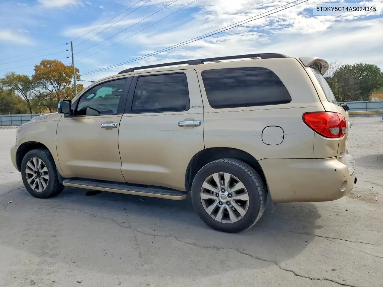 2010 TOYOTA SEQUOIA VIN 5TDKY5G14AS024345 — фото 2