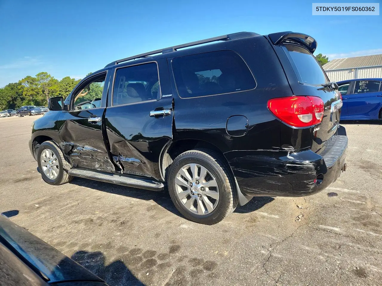 2015 TOYOTA SEQUOIA VIN 5TDKY5G19FS060362 — фото 2