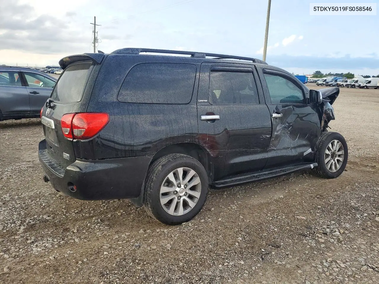 2015 TOYOTA SEQUOIA VIN 5TDKY5G19FS058546 — фото 3