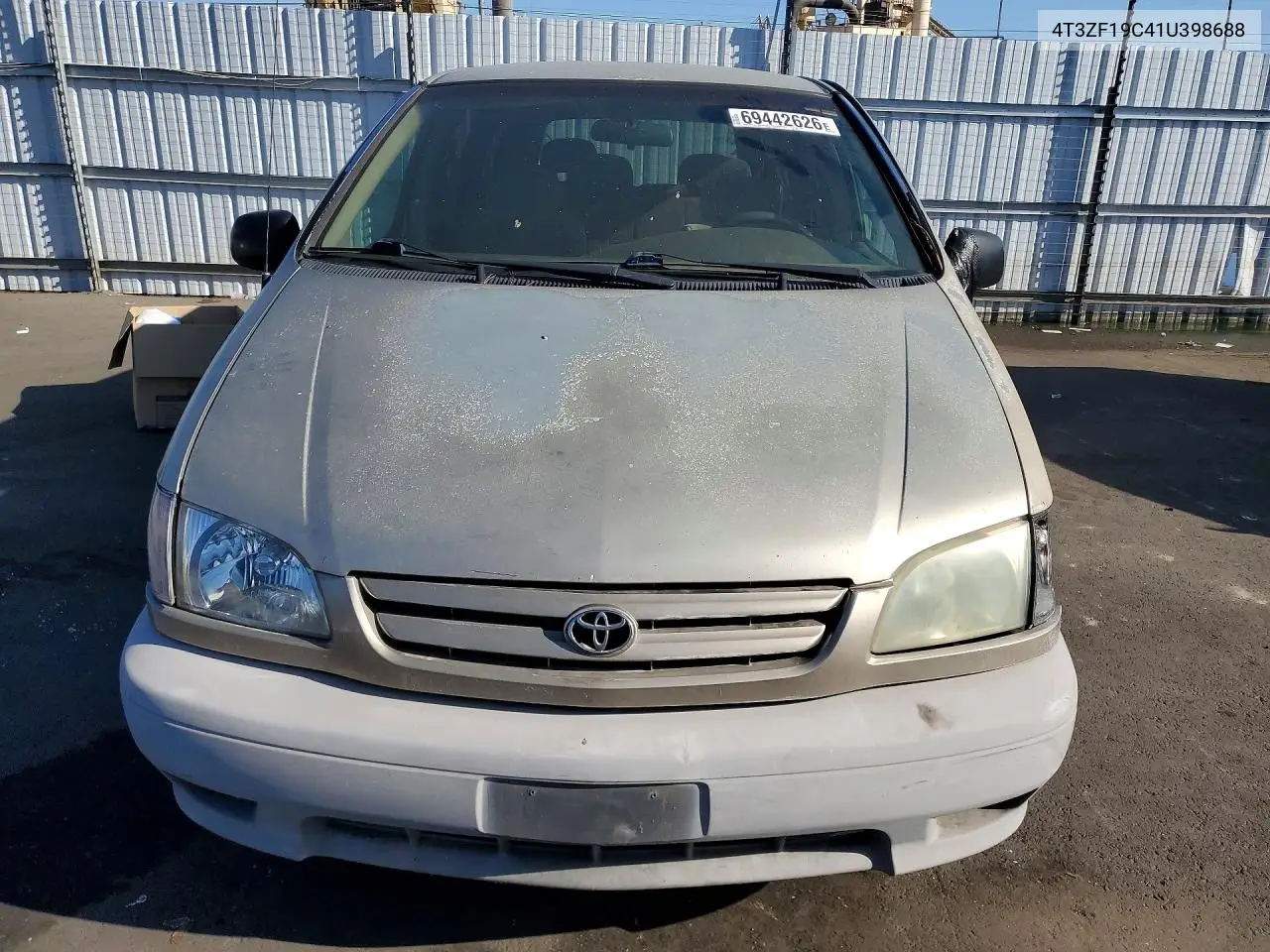 2001 TOYOTA SIENNA VIN 4T3ZF19C41U398688 — фото 5