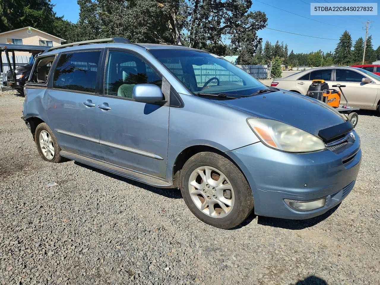 2004 TOYOTA SIENNA VIN 5TDBA22C84S027832 — фото 4