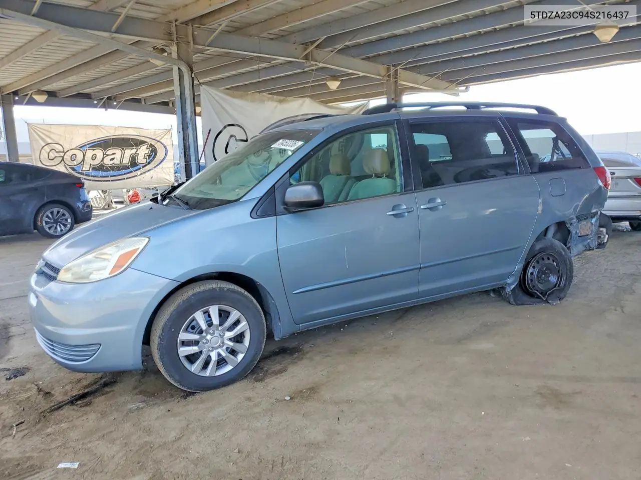 TOYOTA SIENNA 2004, VIN 5TDZA23C94S216437